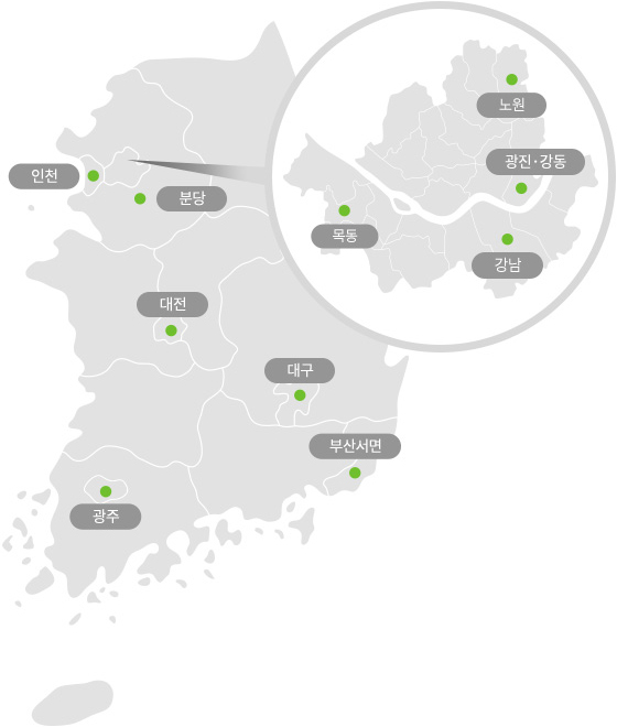 추나 전국지도